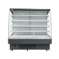 Glass sides multideck open chiller for fruits display